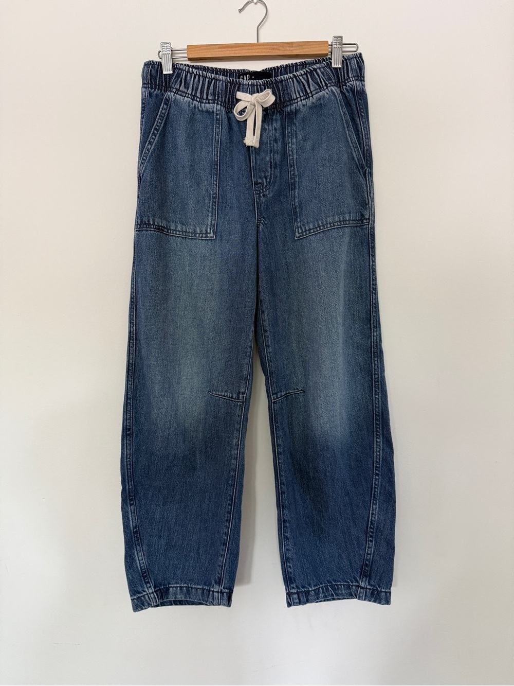 GAP Denim Pull-On Barrel Pants with Drawstring size small